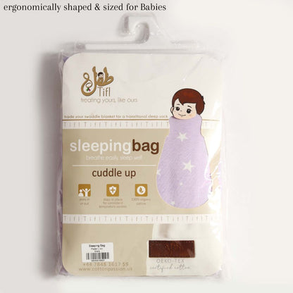 Lilac Stars Baby Sleeping Bag Cotton Passion UK ScentiMelti Wax Melts