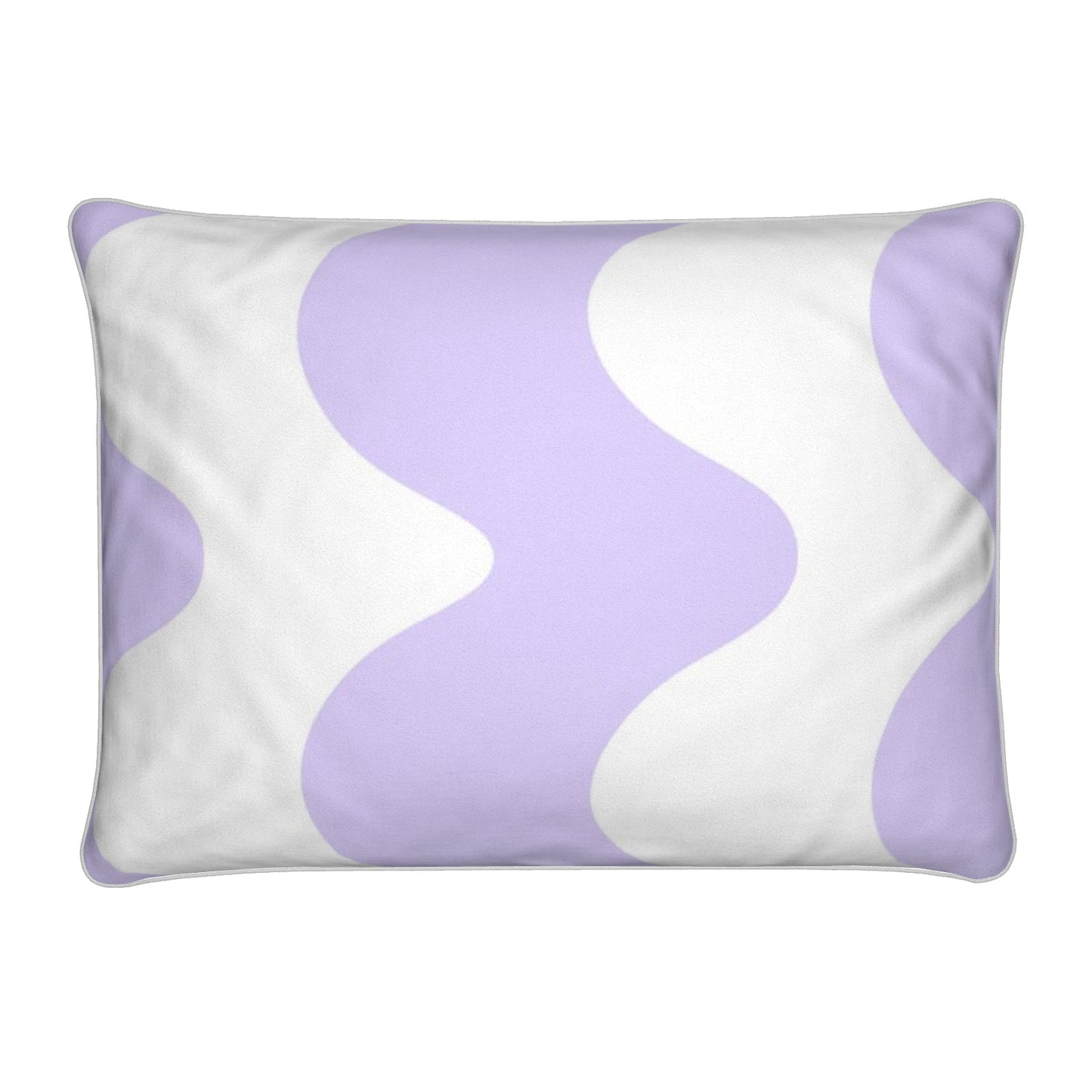 Wavy abstract velvet cushion in lavender - ScentiMelti Home Fragrance, Beauty & Gifts UK