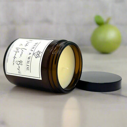 Lime, Basil & Mandarin Luxury Aromatherapy Handmade Scented Candle