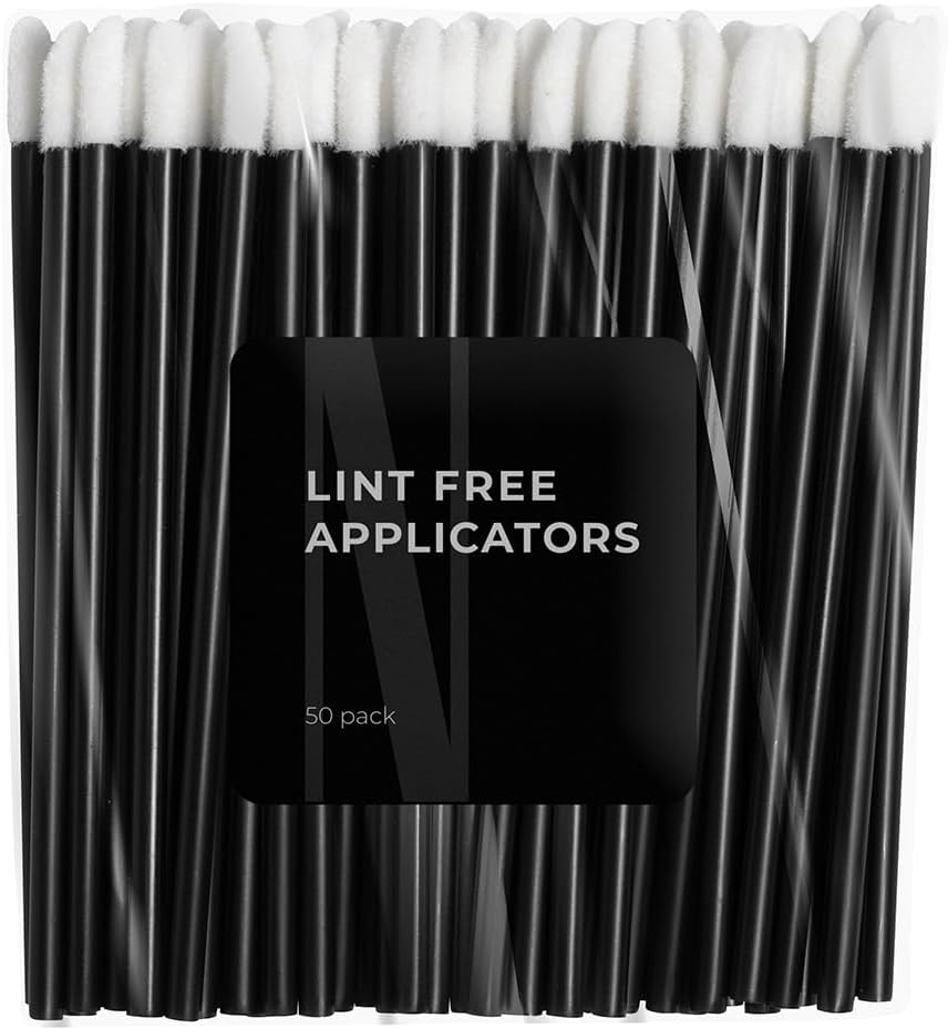 Nanolash Lint Free Applicators 50 pcs - flocked lash and brow lint-free applicators, disposable eyelash applicators Beauty Goddess ScentiMelti Wax Melts