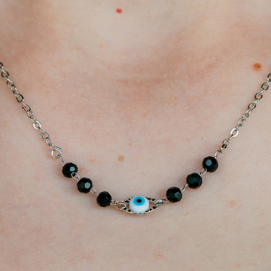 Evil Eye Black Beads Indian Mangalsutra Nazar Protection Necklace - ScentiMelti Home Fragrance, Beauty & Gifts UK