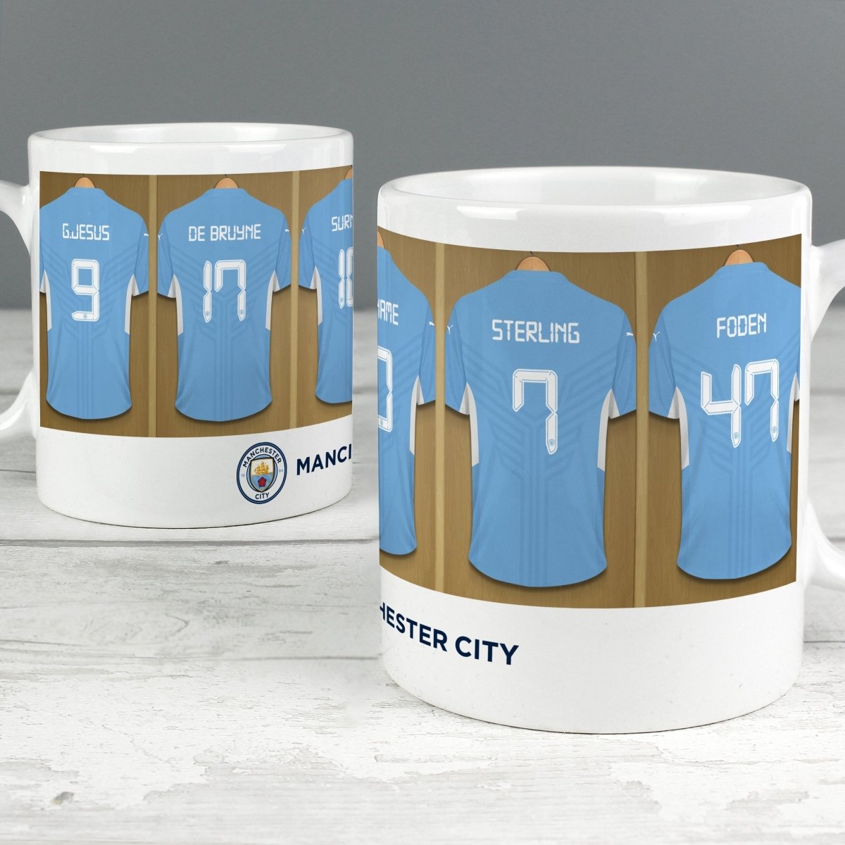 Manchester City Football Club Dressing Room Mug - ScentiMelti Home Fragrance, Beauty & Gifts UK