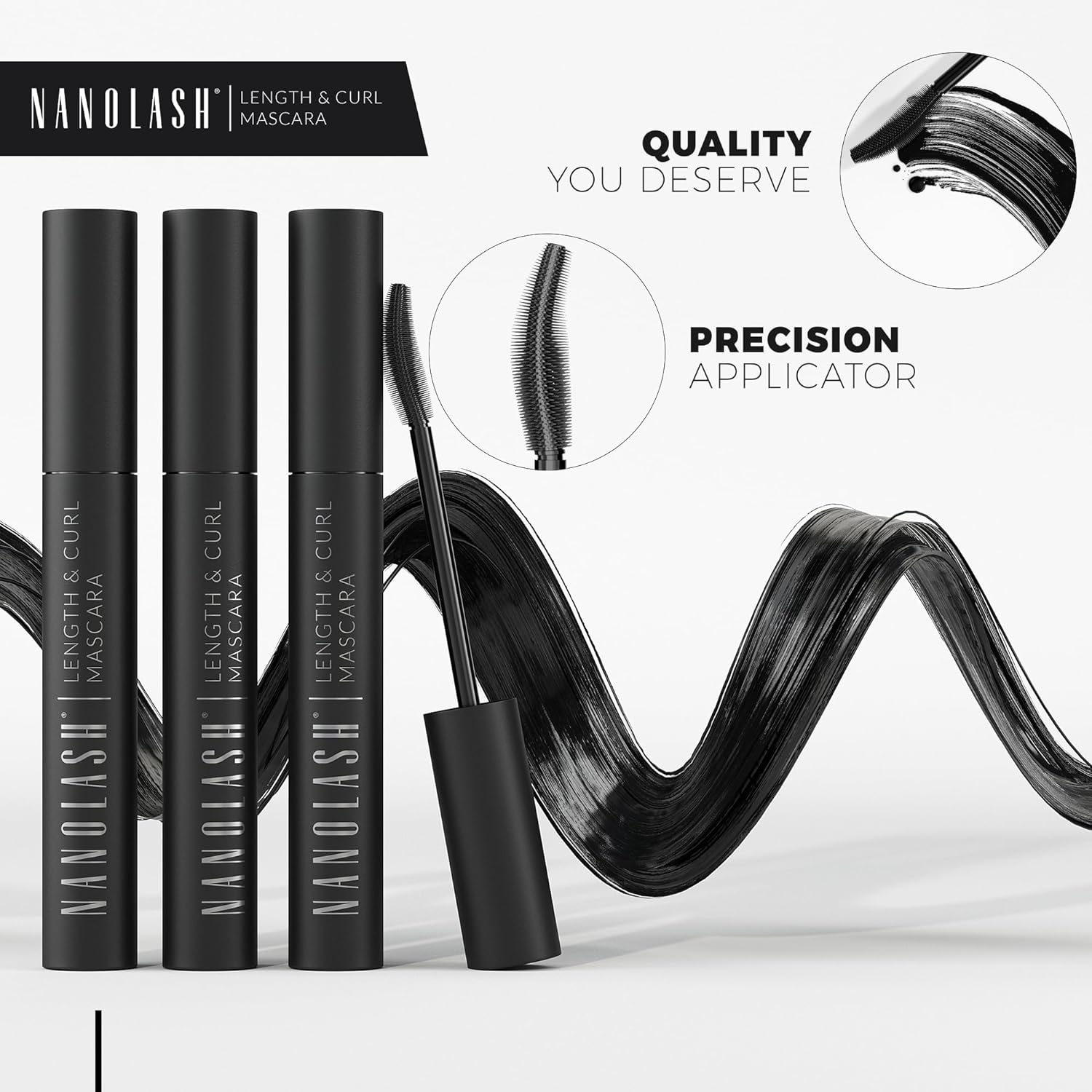 Nanolash Length&Curl Mascara 10 ml - lengthening and curling mascara, the effect of perfectly long and perfectly curled eyelashes, black mascara Beauty Goddess ScentiMelti Wax Melts