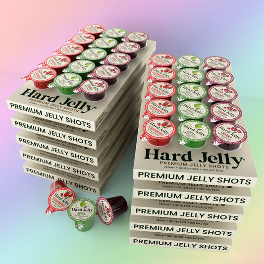 Mixed Flavour 15% ABV Jelly Shots MEGA BUNDLE (150 pots) Hard Jelly ScentiMelti Wax Melts