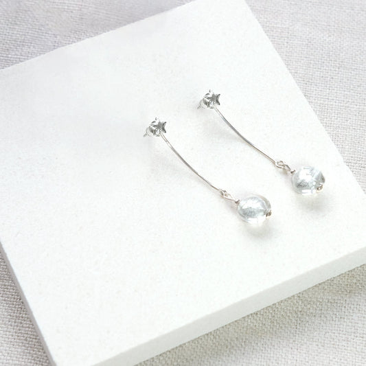 Moon Rock and Star Dangle Two-Piece Earrings - Sterling Silver Lezzeri ScentiMelti Wax Melts