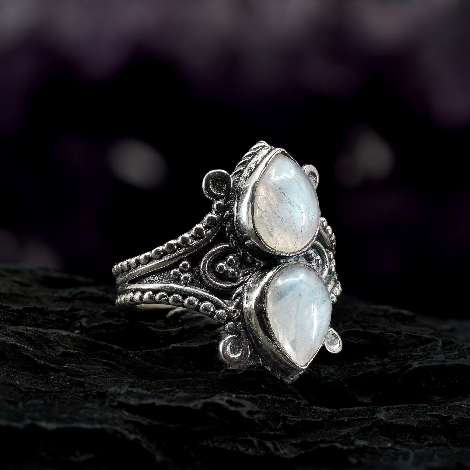 'Eden' ~ Moonstone Ring - ScentiMelti Home Fragrance, Beauty & Gifts UK