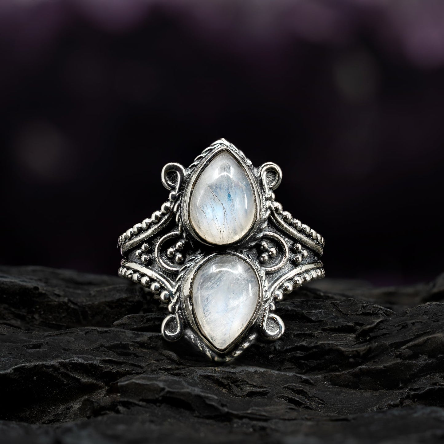 'Eden' ~ Moonstone Ring - ScentiMelti Home Fragrance, Beauty & Gifts UK