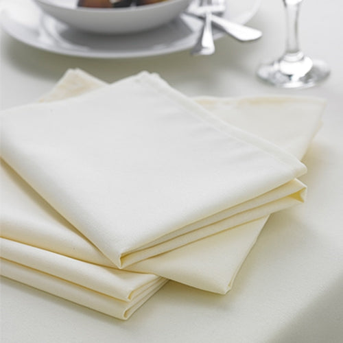 Ivory Twill Polycotton Napkins - ScentiMelti Home Fragrance, Beauty & Gifts UK