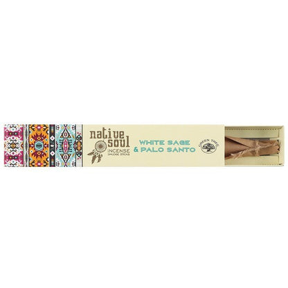 Native Soul Incense Sticks - White Sage & Palo Santo - ScentiMelti Home Fragrance, Beauty & Gifts UK