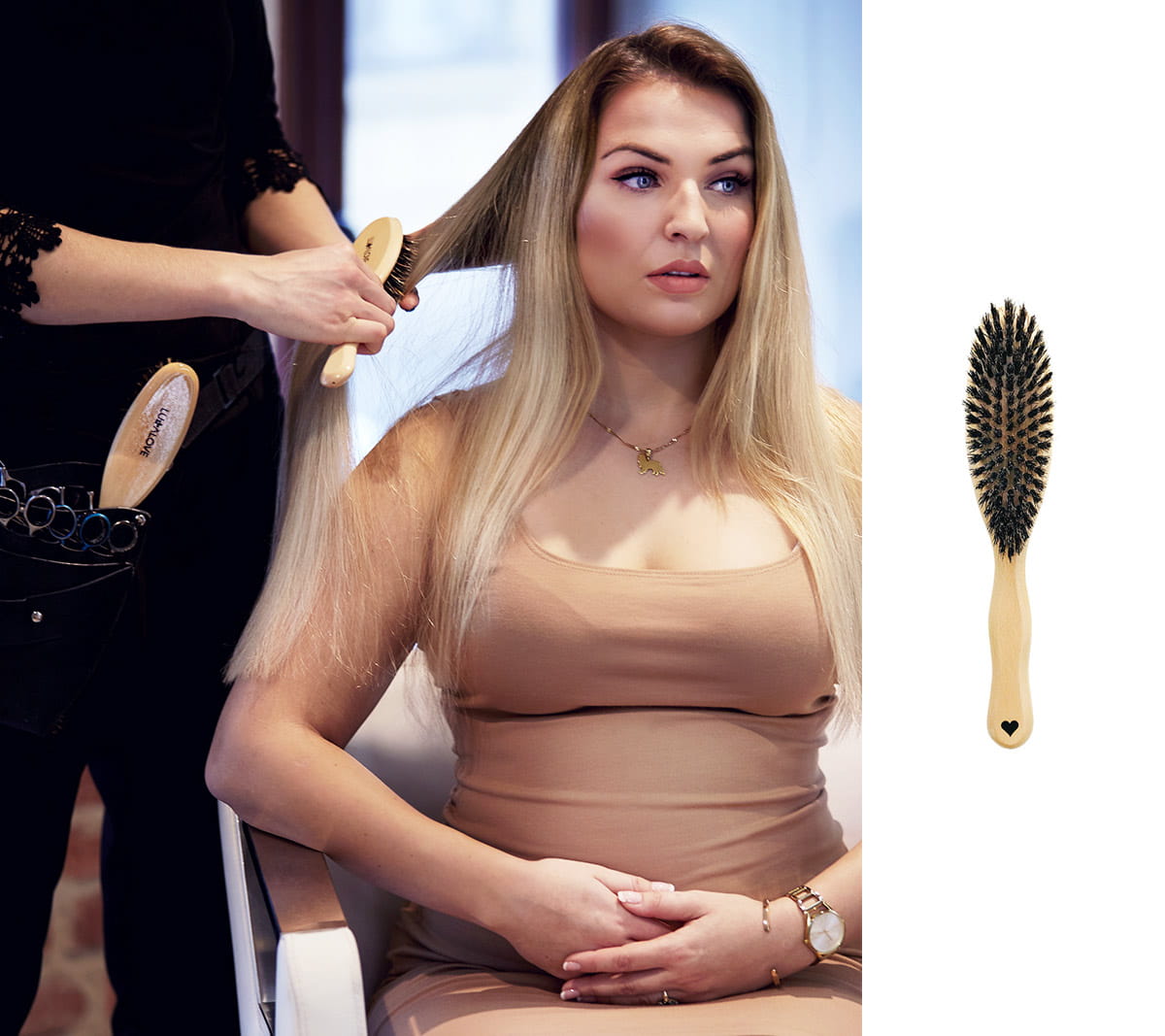 Natural Boar Bristle Hair Brush - ScentiMelti Home Fragrance, Beauty & Gifts UK