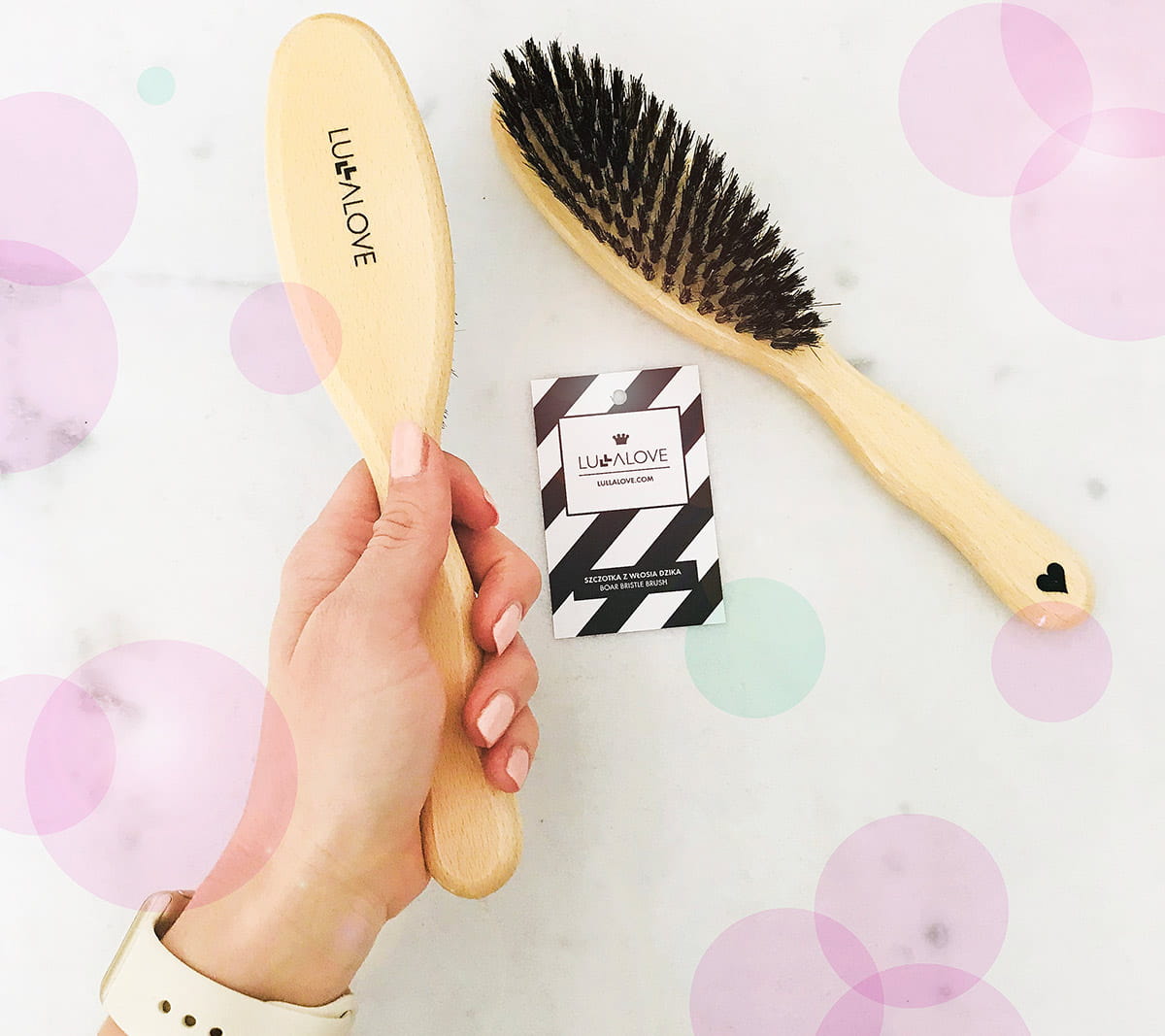 Natural Boar Bristle Hair Brush - ScentiMelti Home Fragrance, Beauty & Gifts UK