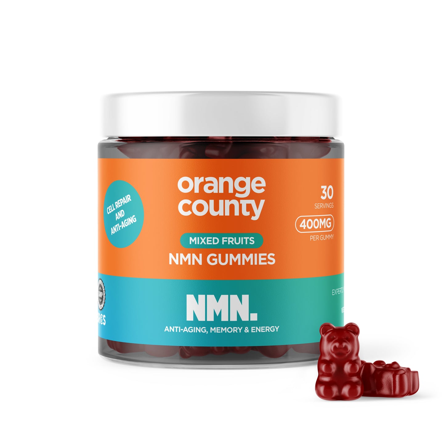 NMN (Nicotinamide) gummies Cell Repair + Anti-Aging | 30 Servings Mixed Fruit Flavour - ScentiMelti Home Fragrance, Beauty & Gifts UK