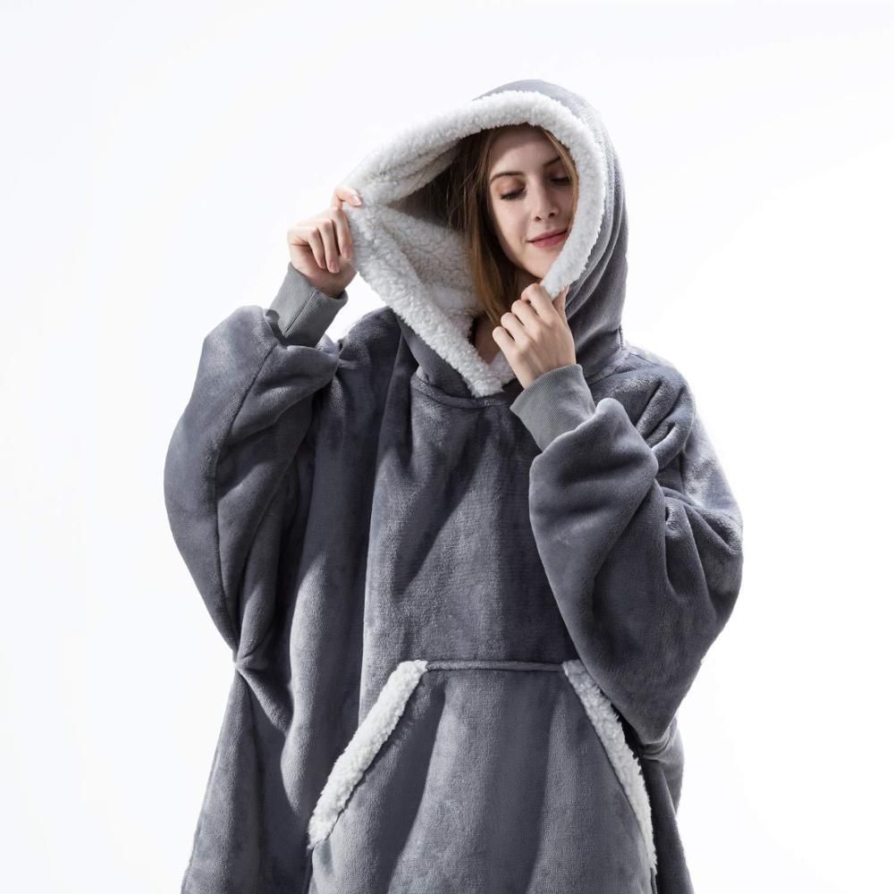 One size Hoodie Blanket with Sleeves - ScentiMelti Home Fragrance, Beauty & Gifts UK