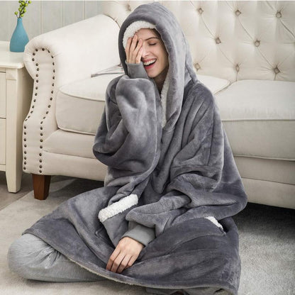 One size Hoodie Blanket with Sleeves - ScentiMelti Home Fragrance, Beauty & Gifts UK