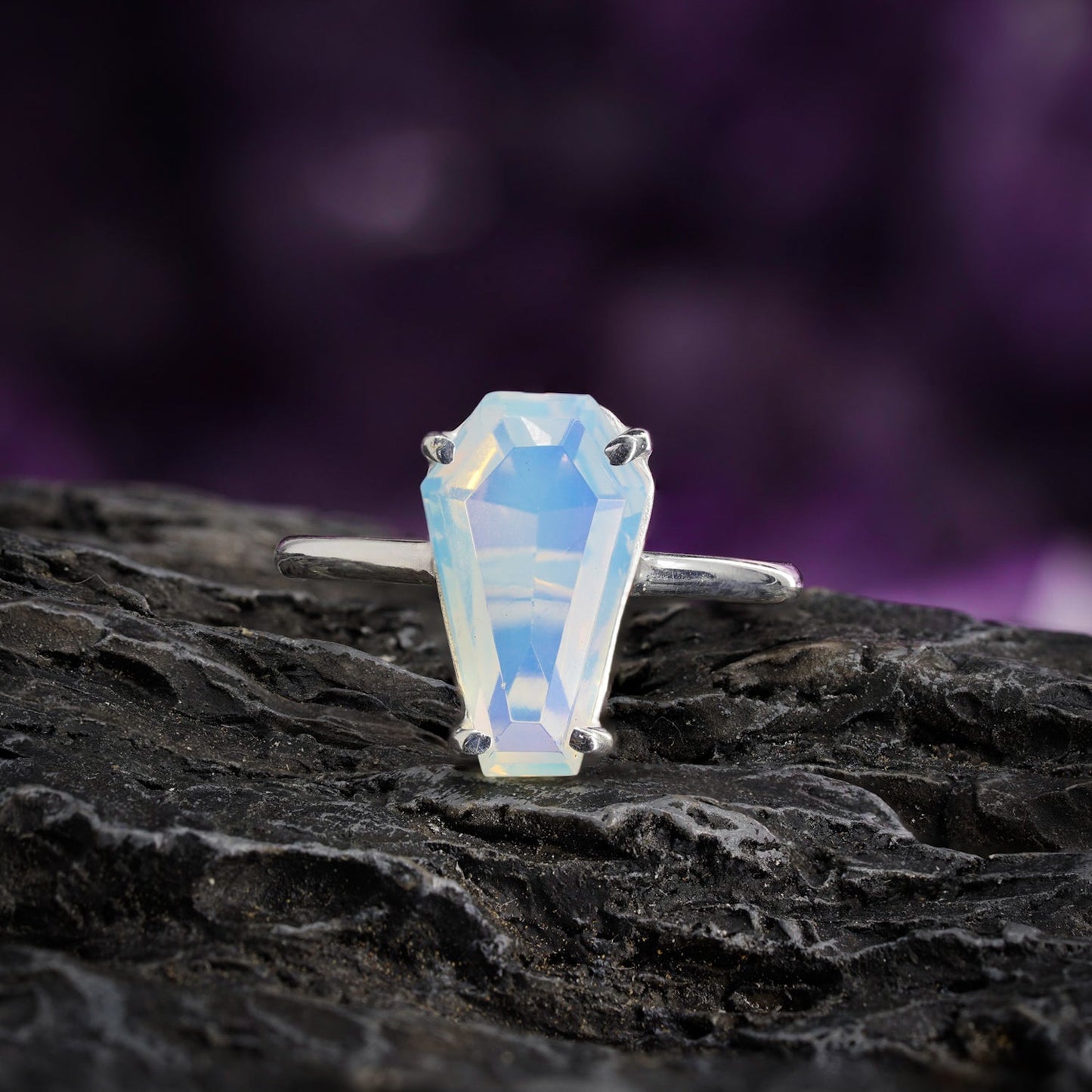 Gemstone Coffin Ring LunaLuxDesign ScentiMelti Wax Melts