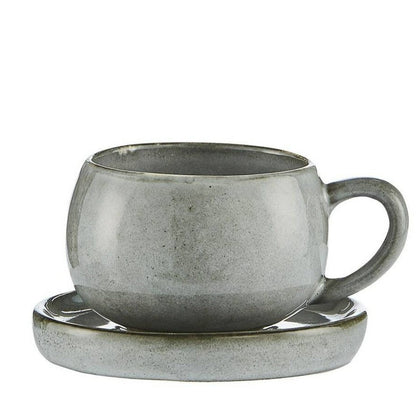 Grey Amara Espresso Cup & Saucer www.ellajames.co.uk ScentiMelti Wax Melts