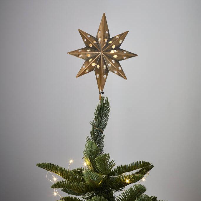 Gold LED Star Christmas Tree Topper - ScentiMelti Home Fragrance, Beauty & Gifts UK