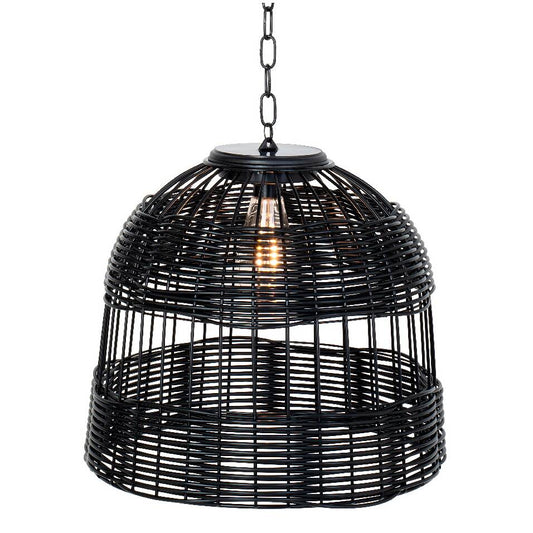 LED Solar Rattan Pendant Light - Black www.ellajames.co.uk ScentiMelti Wax Melts