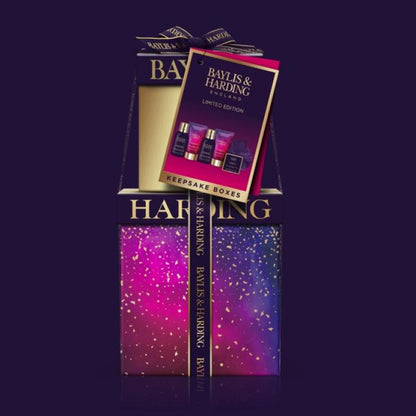 Baylis & Harding Midnight Fig & Pomegranate Luxury Pamper Present Gift Set - Vegan Friendly - ScentiMelti Home Fragrance, Beauty & Gifts UK