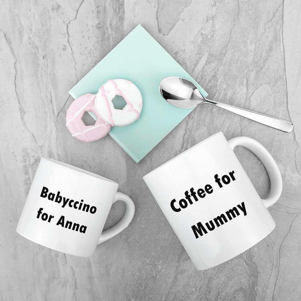 Personalised Mummy & Me Tea Time Mugs Gifts Finder ScentiMelti Wax Melts