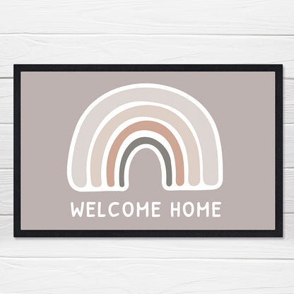 Personalised Neutral Rainbow Doormat - ScentiMelti Home Fragrance, Beauty & Gifts UK