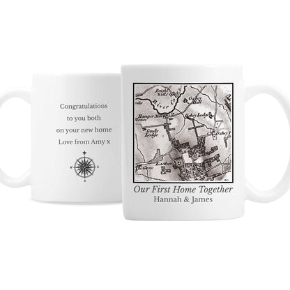 Personalised 1805 - 1874 Old Series Map Compass Mug Gifts Finder ScentiMelti Wax Melts