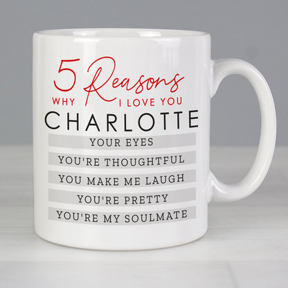 Personalised 5 Reasons Why Mug Gifts Finder ScentiMelti Wax Melts