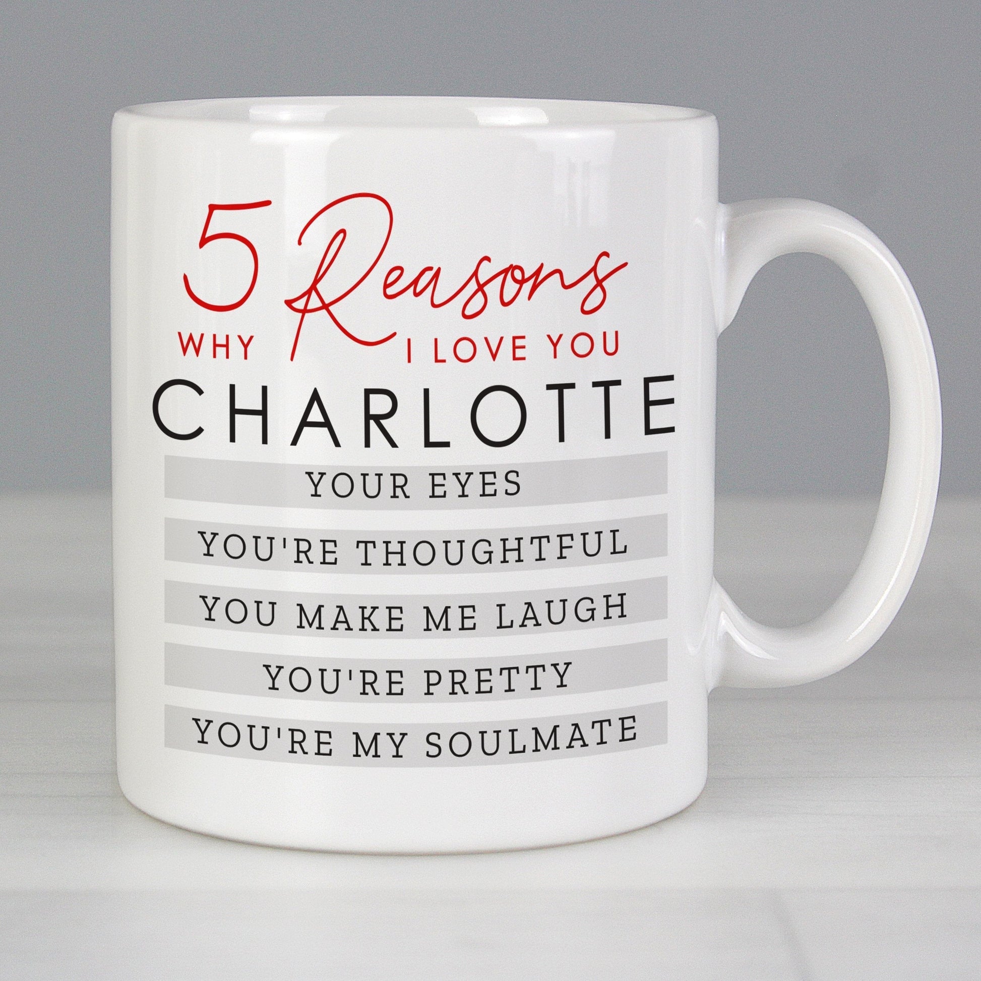 Personalised 5 Reasons Why Mug Gifts Finder ScentiMelti Wax Melts