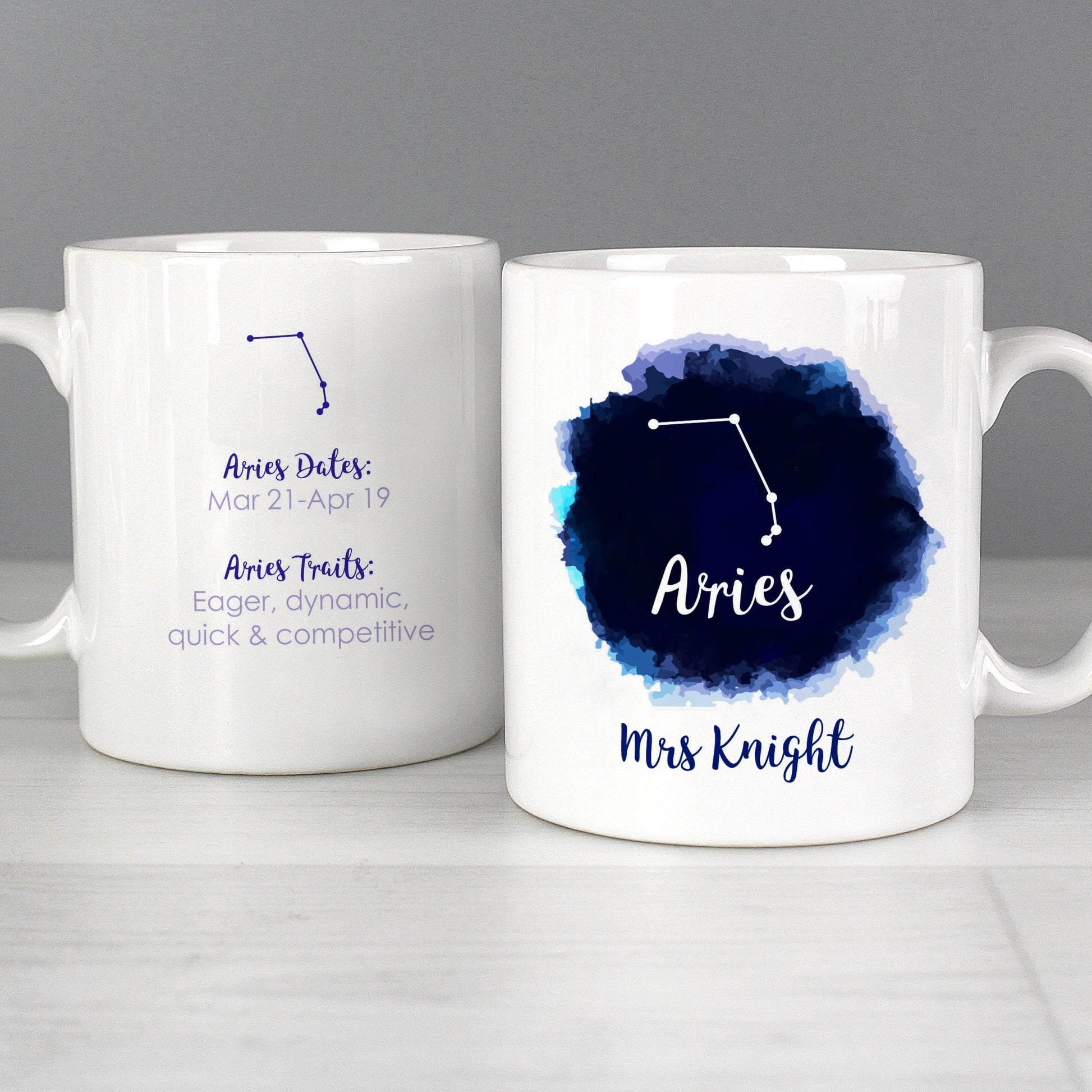 Personalised Aries Zodiac Star Sign Mug (March 20th-April 19th) Gifts Finder ScentiMelti Wax Melts