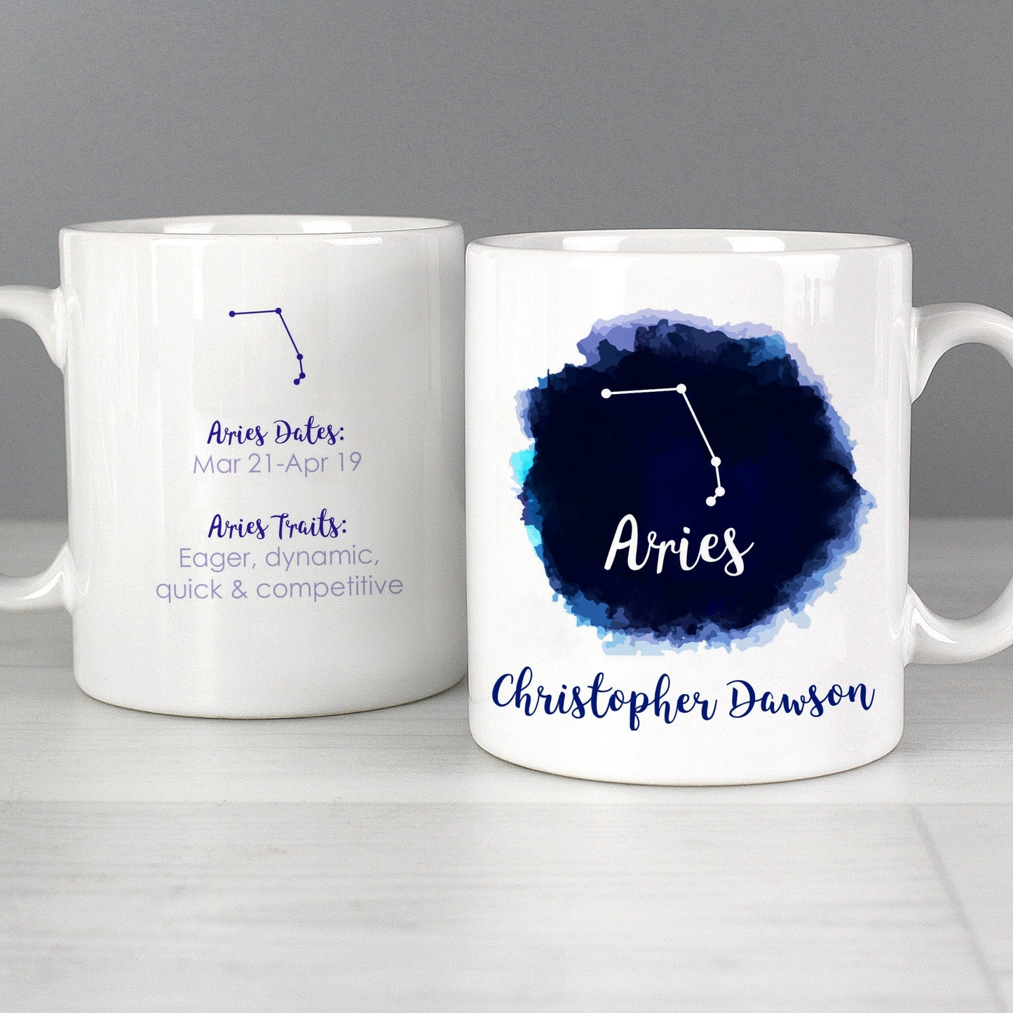 Personalised Aries Zodiac Star Sign Mug (March 20th-April 19th) Gifts Finder ScentiMelti Wax Melts