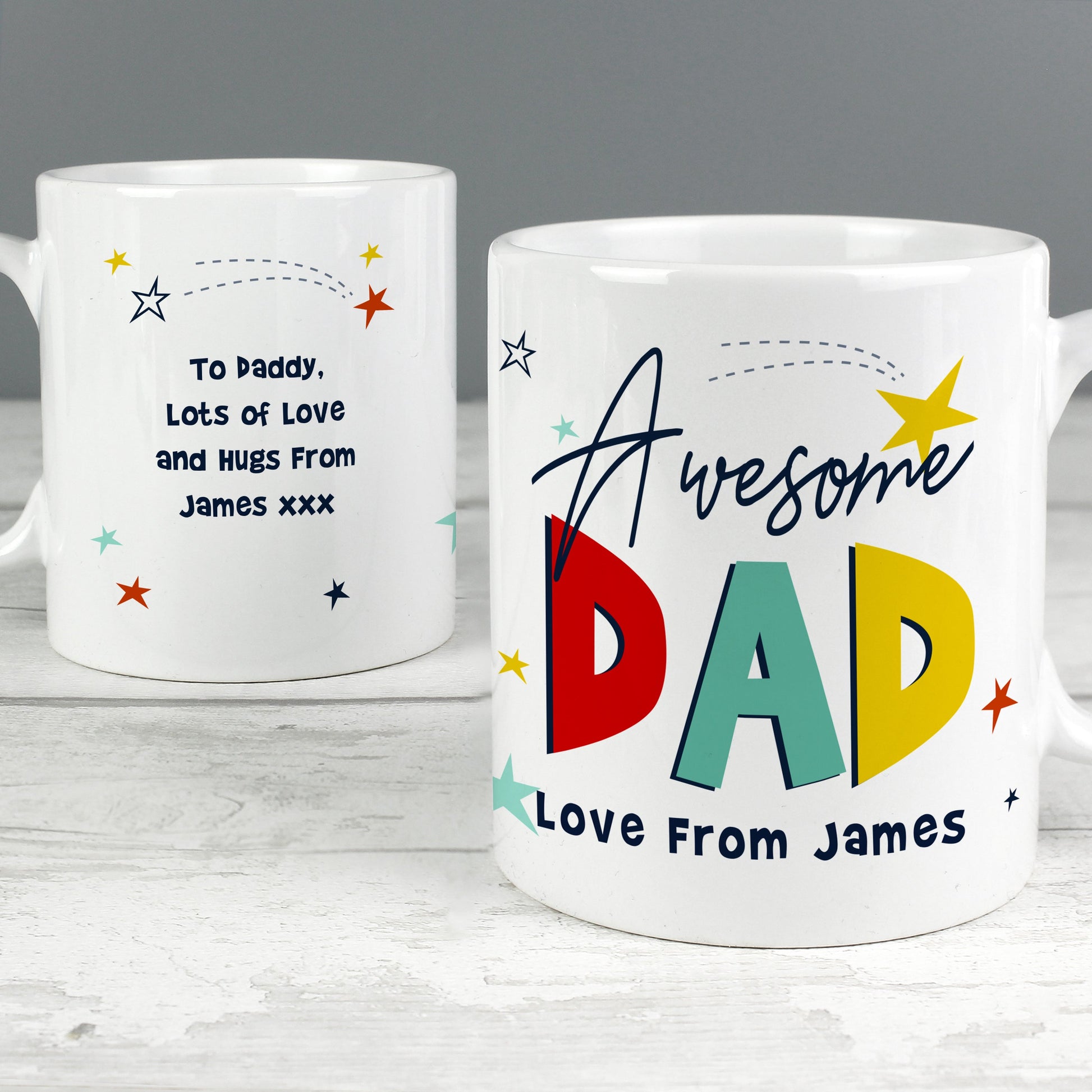 Personalised Awesome Dad Mug Gifts Finder ScentiMelti Wax Melts