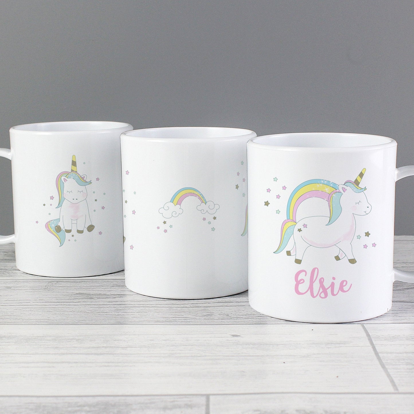 Personalised Baby Unicorn Plastic Mug Gifts Finder ScentiMelti Wax Melts