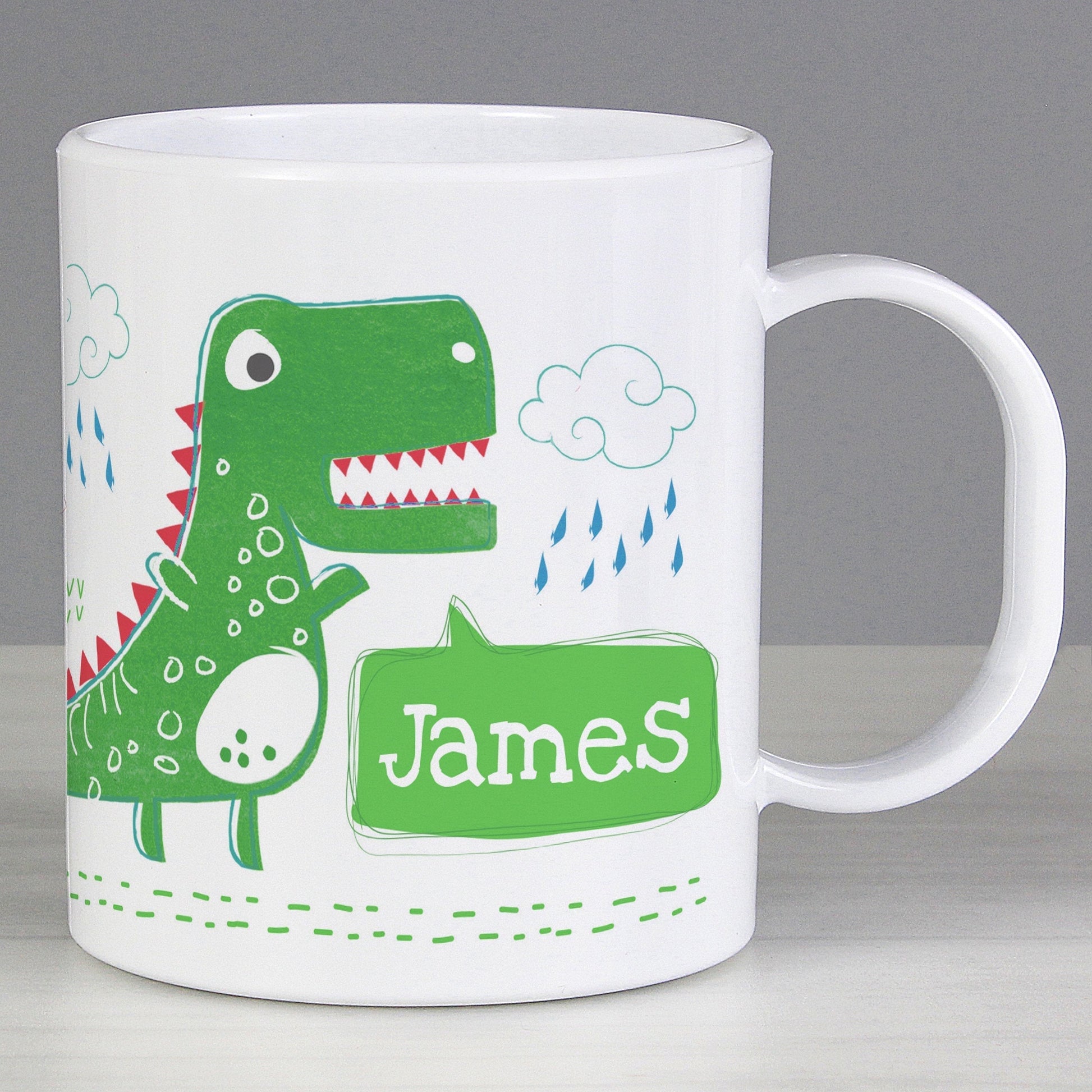 Personalised Be Roarsome Dinosaur Plastic Mug Gifts Finder ScentiMelti Wax Melts