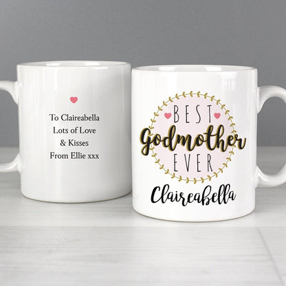 Personalised 'Best Godmother' Mug Gifts Finder ScentiMelti Wax Melts