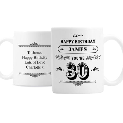 Personalised Birthday Mug Gifts Finder ScentiMelti Wax Melts