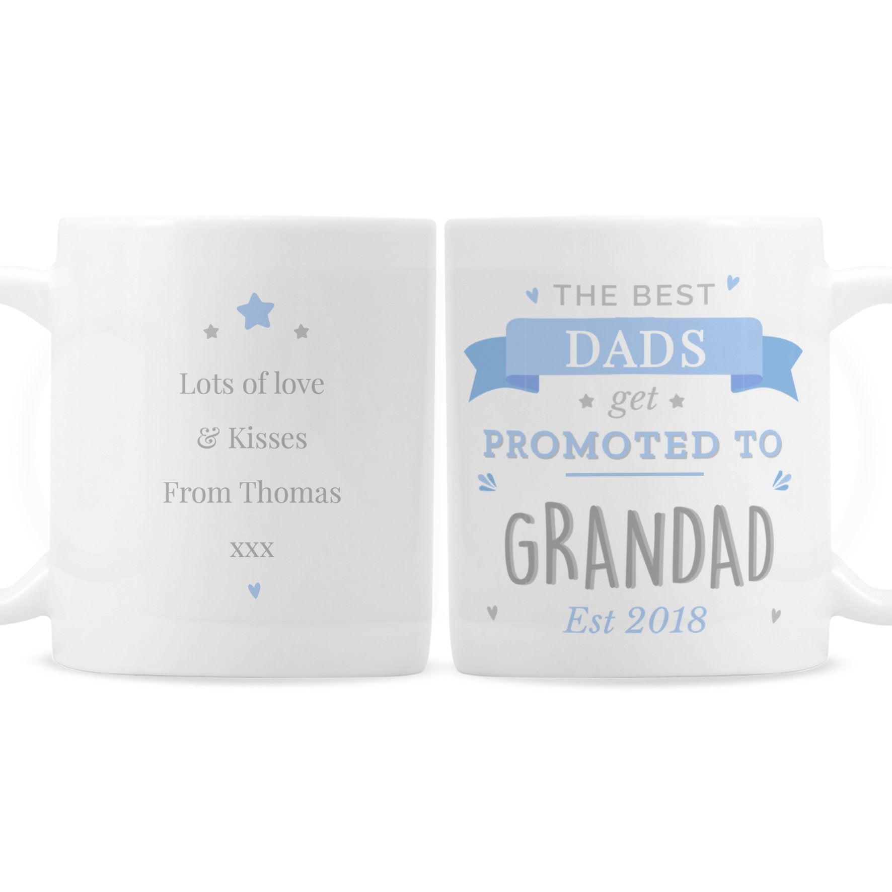 Personalised Blue Promoted to Mug Gifts Finder ScentiMelti Wax Melts