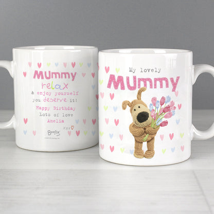 Personalised Boofle Birthday Flowers Mug Gifts Finder ScentiMelti Wax Melts