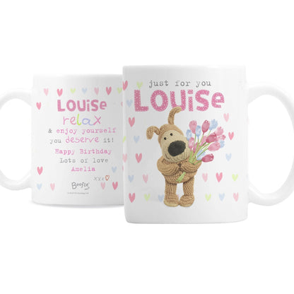 Personalised Boofle Birthday Flowers Mug Gifts Finder ScentiMelti Wax Melts