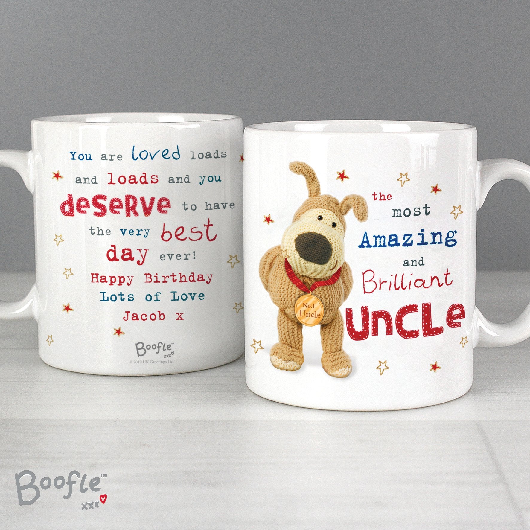 Personalised Boofle Medal Mug Gifts Finder ScentiMelti Wax Melts