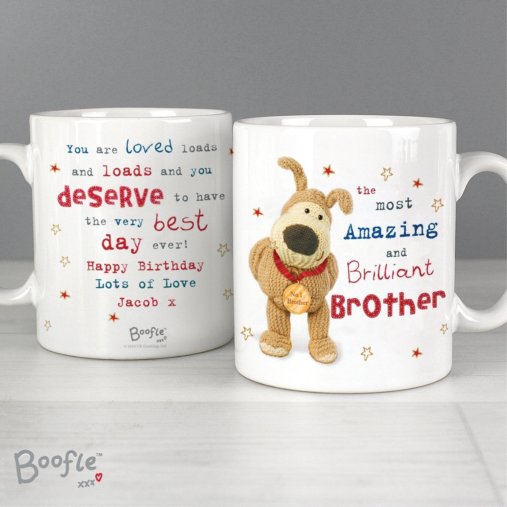 Personalised Boofle Medal Mug Gifts Finder ScentiMelti Wax Melts