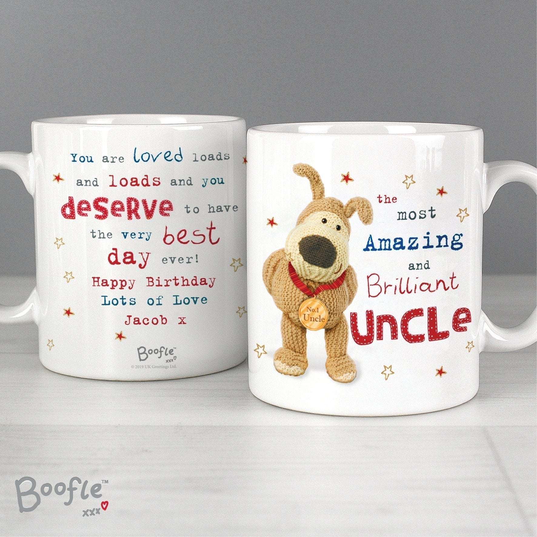 Personalised Boofle Medal Mug Gifts Finder ScentiMelti Wax Melts