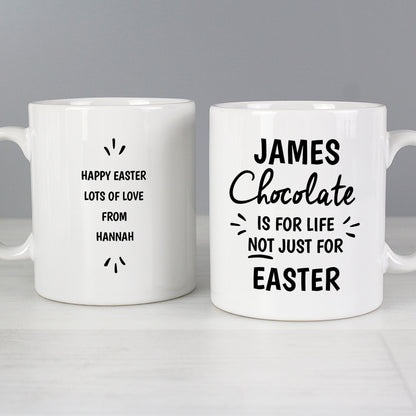 Personalised Chocolate Is For Life Mug Gifts Finder ScentiMelti Wax Melts