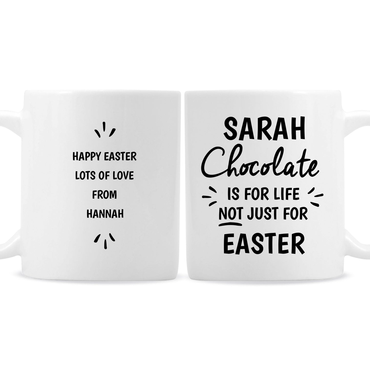 Personalised Chocolate Is For Life Mug Gifts Finder ScentiMelti Wax Melts