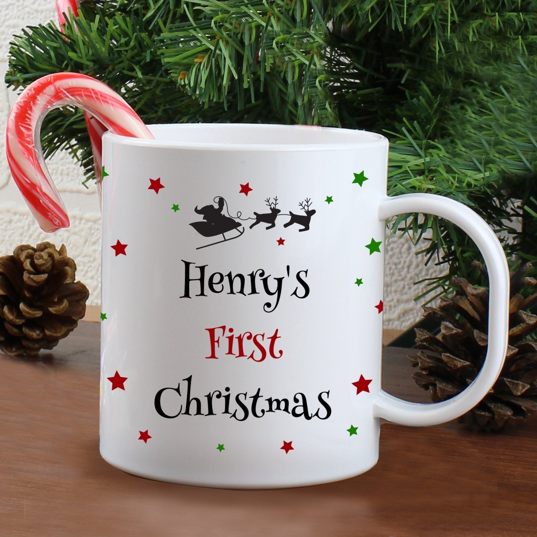 Personalised Christmas Eve Plastic Mug Gifts Finder ScentiMelti Wax Melts