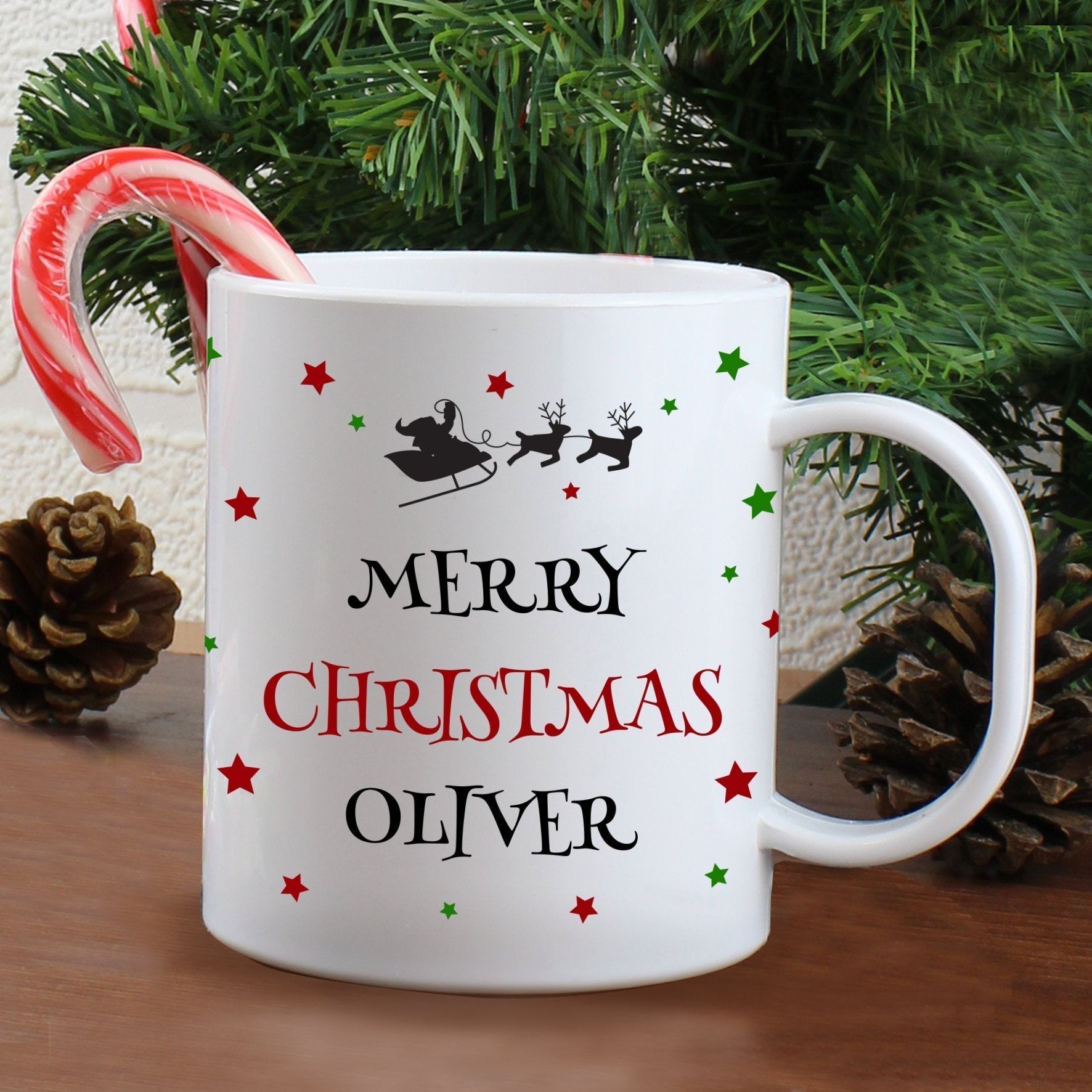 Personalised Christmas Eve Plastic Mug Gifts Finder ScentiMelti Wax Melts