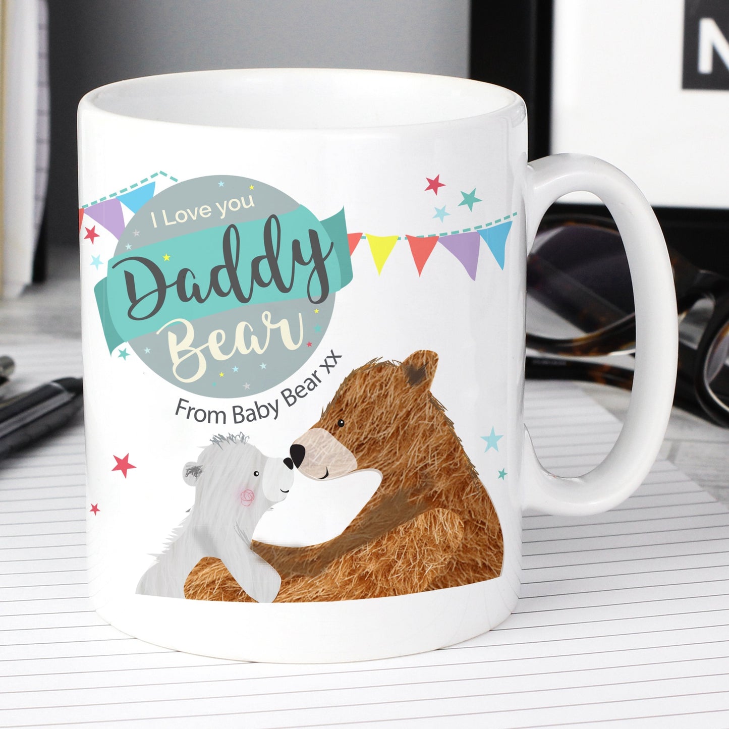 Personalised Daddy Bear Mug Gifts Finder ScentiMelti Wax Melts