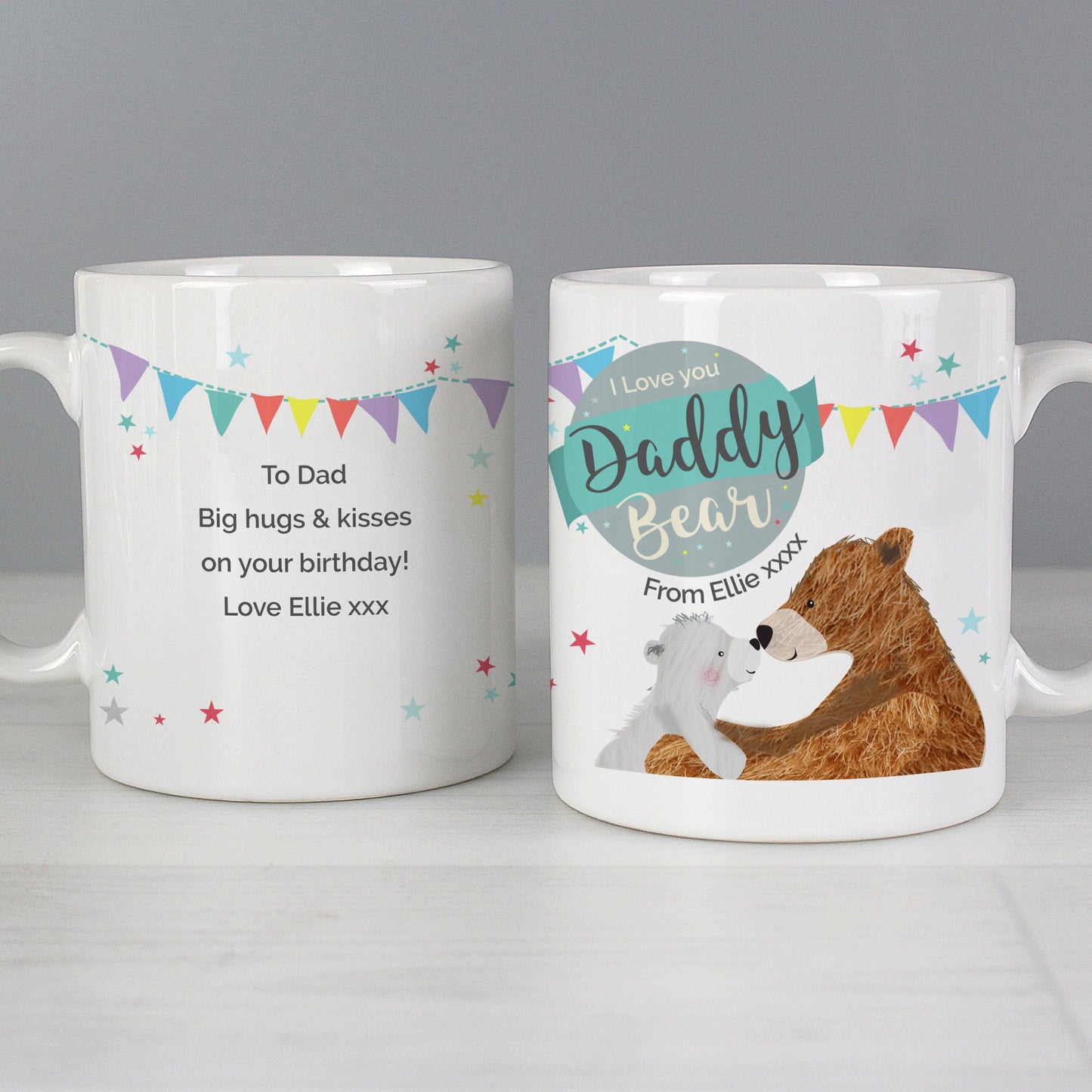 Personalised Daddy Bear Mug Gifts Finder ScentiMelti Wax Melts