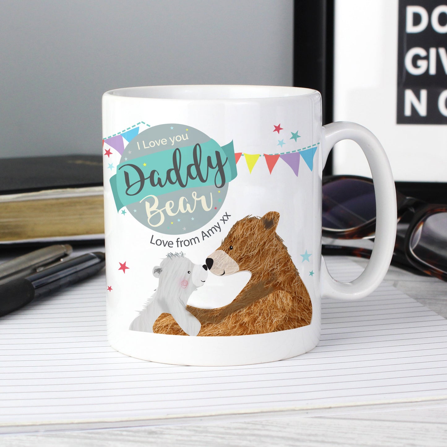 Personalised Daddy Bear Mug Gifts Finder ScentiMelti Wax Melts