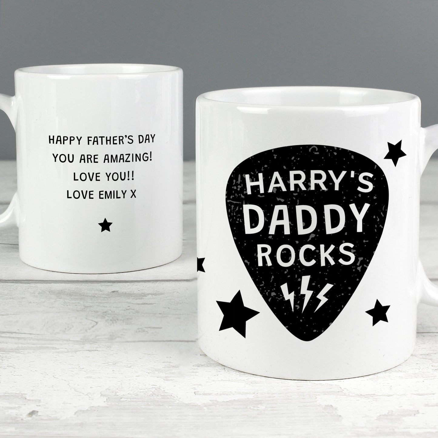 Personalised Daddy Rocks Mug Gifts Finder ScentiMelti Wax Melts