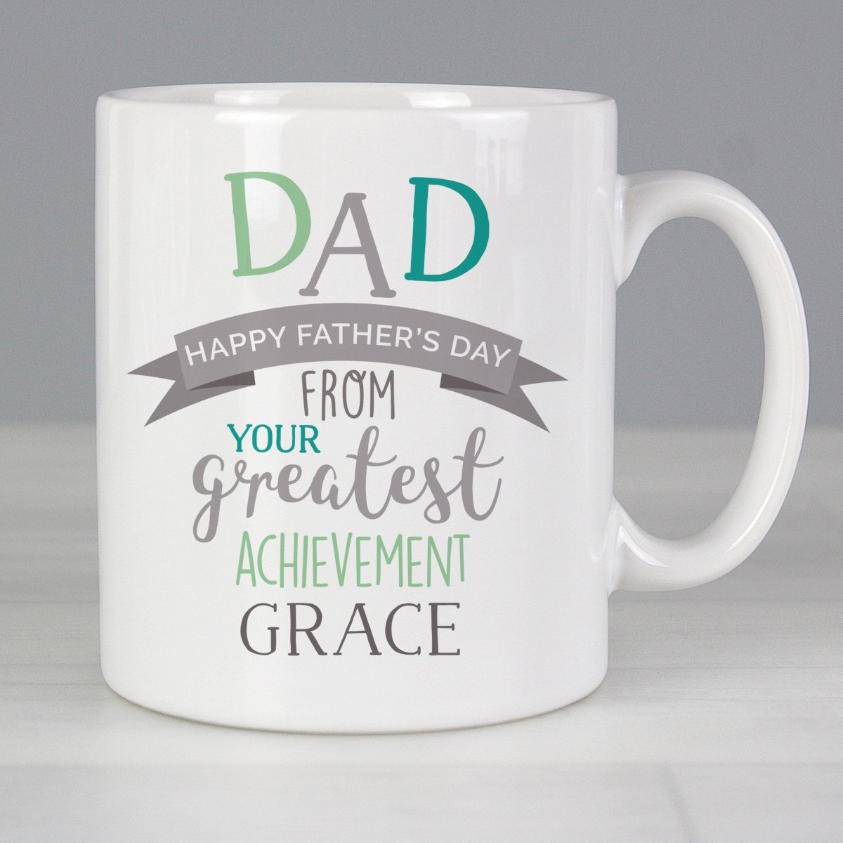 Personalised 'Dad's Greatest Achievement' Mug Gifts Finder ScentiMelti Wax Melts